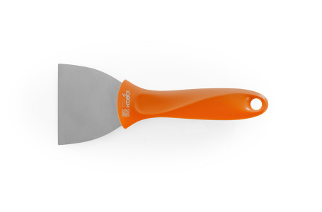 Скребок IGEAX ручной (нерж, 75мм, оранжевый)