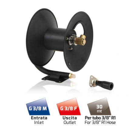 Катушка высокого давления MTM HR28 (280бар, 30м, пластик/сталь)