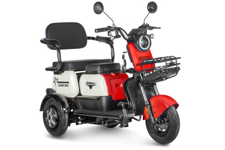 Трицикл электрический Rutrike Gelbert Vega (48/60V, 600W, красный) (0000136-3066)