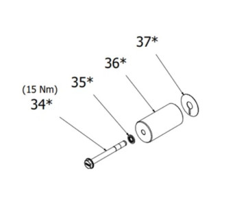 Комплект керамического поршня HAWK XXT,XLT 28 мм