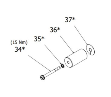 Комплект керамического поршня HAWK XXT,XLT 28 мм