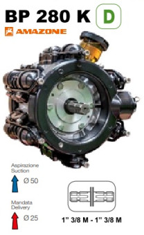 Мембранный насос Comet BP280 (248 л/мин, 20 бар, ВОМ 1"3/8)