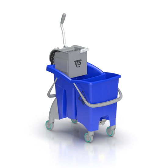 Ведро TTS ACTIONPRO (30л, отжим O-KEY, 2 слив. отверстия, синий, 4 шт)