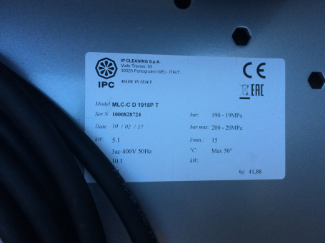 Мойка высокого давления Portotecnica MLC-C D1915P T (настенный, E2B)