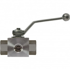 Кран гидравлический (3/8"г-г-г, 500бар, 3-х ходовой) R+M