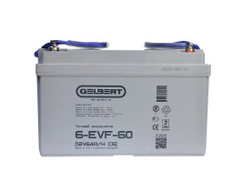 Тяговый аккумулятор Gelbert 6-EVF-60 (12В, 64Ач, AGM)