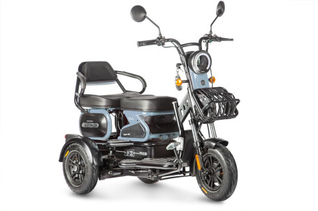 Трицикл электрический Wanshida HOT HATCH (60V, 650W, черно-синий) (0000288-3071)