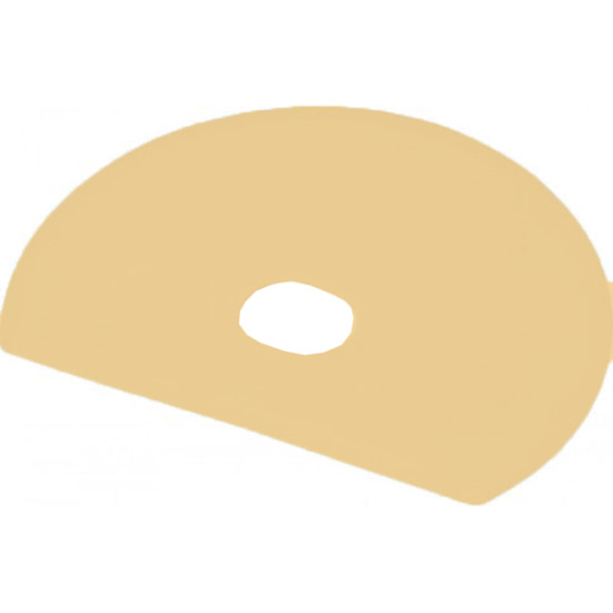 Скребок с отверстием FBK (125х160мм, гибкий, оранжевый)