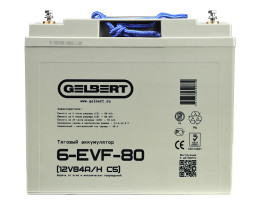 Тяговый аккумулятор Gelbert 6-EVF-80 (12В, 84Ач, AGM)