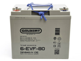 Тяговый аккумулятор Gelbert 6-EVF-80 (12В, 84Ач, AGM)