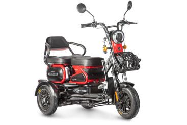 Трицикл электрический Wanshida HOT HATCH (60V, 650W, черно-красный)