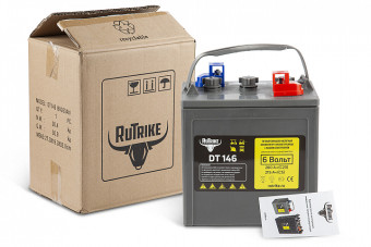 Тяговый аккумулятор RuTrike DT146 (6В, 170Ач, Wet)