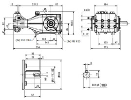 Насос высокого давления HAWK PX 1735IR (1450 об/мин)