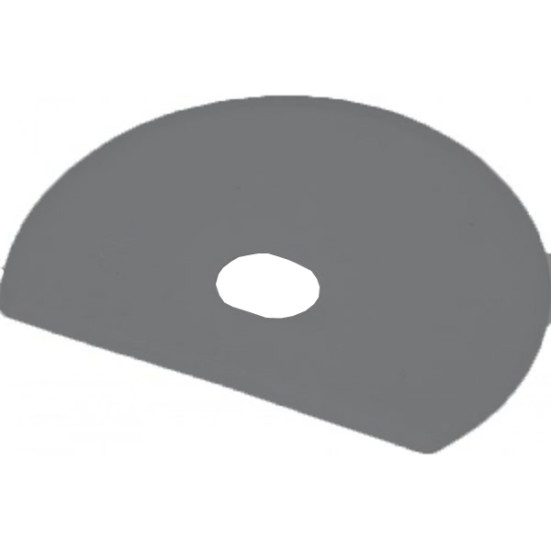 Скребок с отверстием FBK (125х160мм, гибкий, черный)