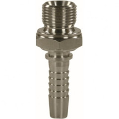 Фитинг высокого давления BSP (DN12, 1/2ш, нерж) R+M