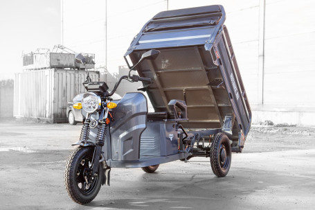 Трицикл электрический Rutrike Мастер 1500 60V1000W (темно-зеленый)