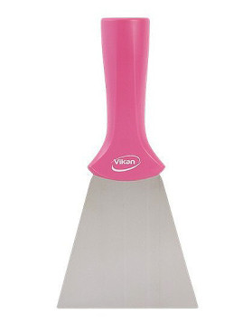 Скребок Vikan (100мм, розовый, резьб.ручка)