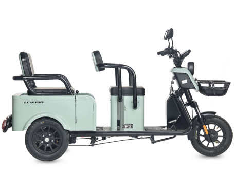 Трицикл электрический Wanshida LC-F150 60V 1000Вт (зеленый)