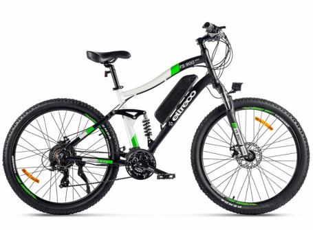 Электровелосипед Eltreco FS900 new (черно-зеленый)