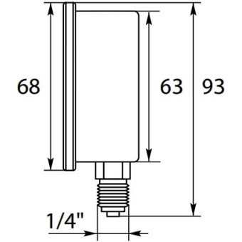 Манометр 0-25 R+M 54890