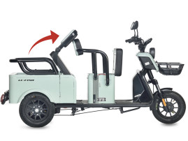 Трицикл электрический Wanshida LC-F150 (60V, 1000W, серый)
