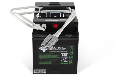 Тяговый аккумулятор RuTrike LiFePO4 (24В, 40Ач)