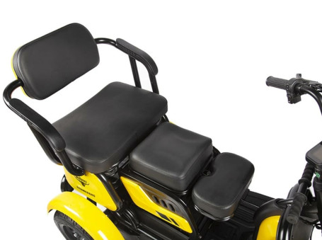 Трицикл электрический Rutrike Бумеранг (желтый)
