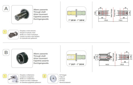 Мембранный насос Comet IDS 1201 (50 бар, 121 л/мин, ВОМ 1&quot;⅜)