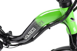 Электровелосипед VOLTECO FLEX (черно-зеленый)