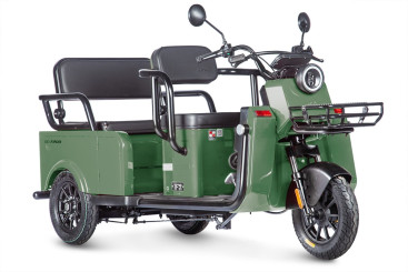 Трицикл электрический Wanshida LC-F200 (60V, 1000W, зеленый)