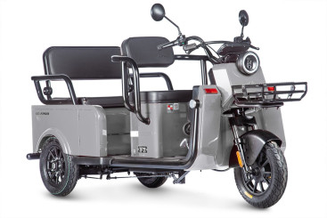 Трицикл электрический Wanshida LC-F200 (60V, 1000W, серый)