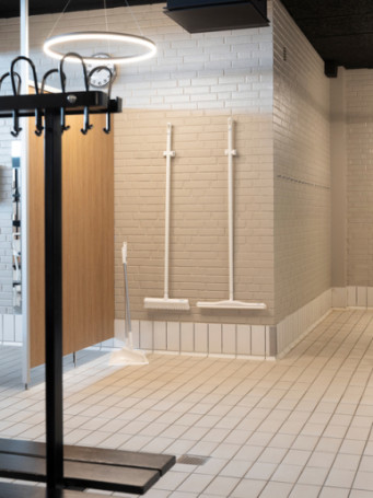 Комплект Vikan щетка с совком (330мм, белый)