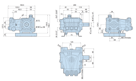 Насос высокого давления Annovi Reverberi RC 14.16 N (160бар, 14л/мин, 1450об/мин)