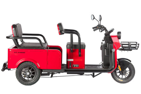 Трицикл электрический Wanshida LC-F200 (60V, 1000W, красный) (0000320-3083)