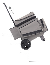 Тележка сервисная TTS (осевые колеса, черно-серый)