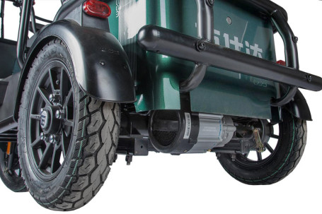 Трицикл электрический Wanshida NIPLA 500 (60V, 1000W, черно-зеленый) (0000296-3084)