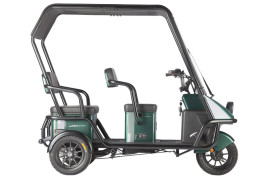 Трицикл электрический Wanshida NIPLA 500 (60V, 1000W, черно-серый)