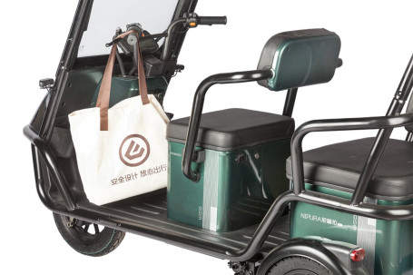 Трицикл электрический Wanshida NIPLA 500 (60V, 1000W, черно-серый) (0000296-3085)