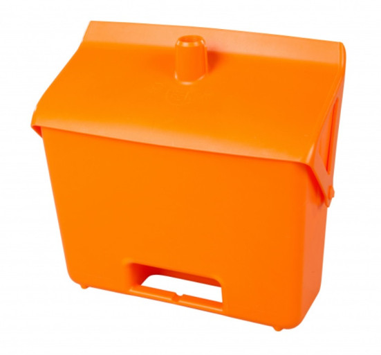 Совок FBK (с крышкой, без ручки, оранжевый)