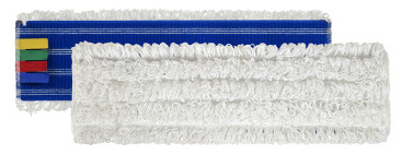 Моп с липучками TTS Microriccio (30х10.5см, микрофибра, белый)