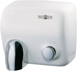 Сушилка для рук Nofer CYCLON 2450 W (белая, c кнопкой)