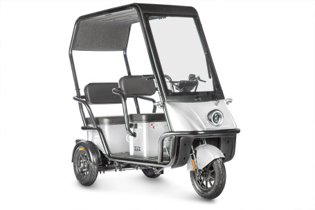 Трицикл электрический Wanshida NIPLA 500 (60V, 1000W, черно-белый) (0000296-3087)