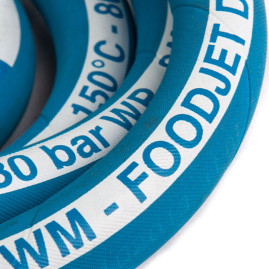 Шланг пищевой Foodjet DN12 (50м, 1/2"г-1/2"ш, 80бар)