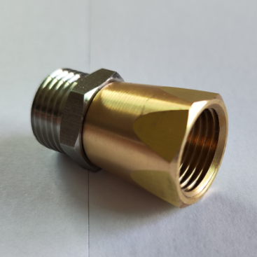 Переходник 1/2&quot;ш-1/2&quot;г (25бар, нерж/лат, вращ) TOR