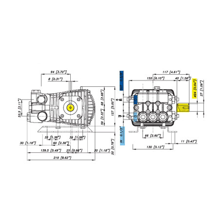 Насос высокого давления Bertolini WML 1520-F (2800 об/мин)