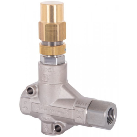 Регулятор давления Mecline VHP51 (500бар, 100л/мин, 1/2&quot;г-1/2&quot;г, By-pass 1/2&quot;г, никел.лат)