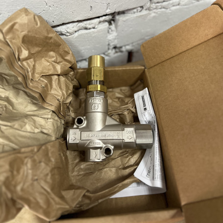 Регулятор давления Mecline VHP51 (500бар, 100л/мин, 1/2&quot;г-1/2&quot;г, By-pass 1/2&quot;г, никел.лат)