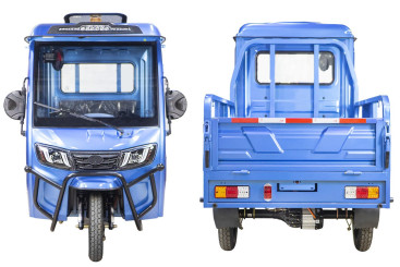 Трицикл электрический Rutrike КАРГО Кабина 1500 60V1000W (черный матовый)