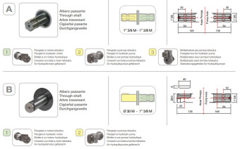 Мембранный насос Comet BP235 D (20 бар, 222 л/мин, ВОМ 1"3/8)