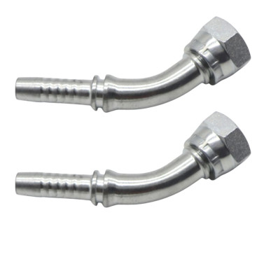 Фитинг высокого давления BSP (DN06, 1/8г, 45гр, оцинк) Robin